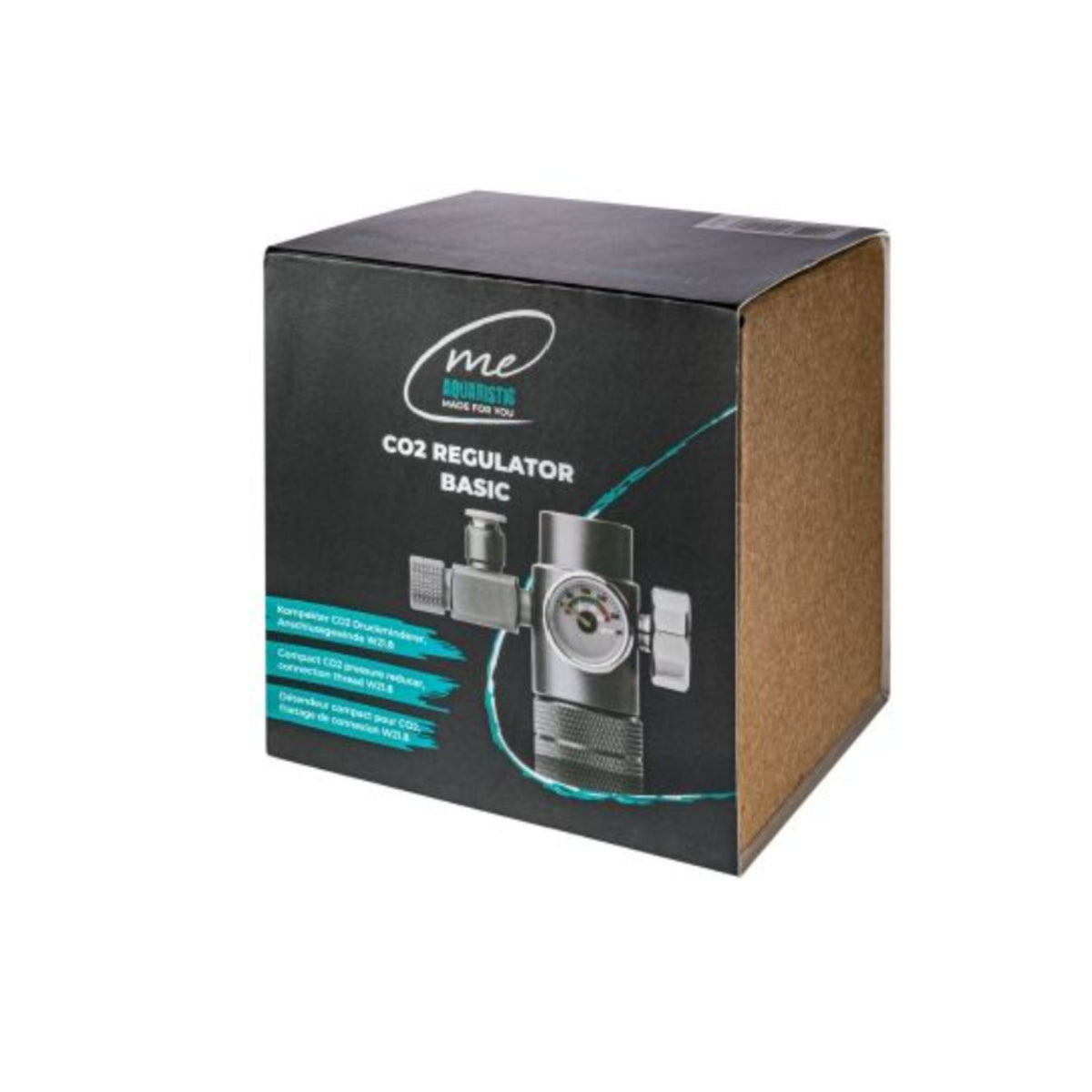 Me CO2 Regulator Basic – CO2 Pressure Regulator with Two Gauges and Fine-Adjustment Valve