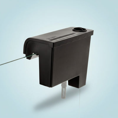 Aquael FZN PRO 400 external hang-on-back aquarium filter with feeding hole and ventilation grilles