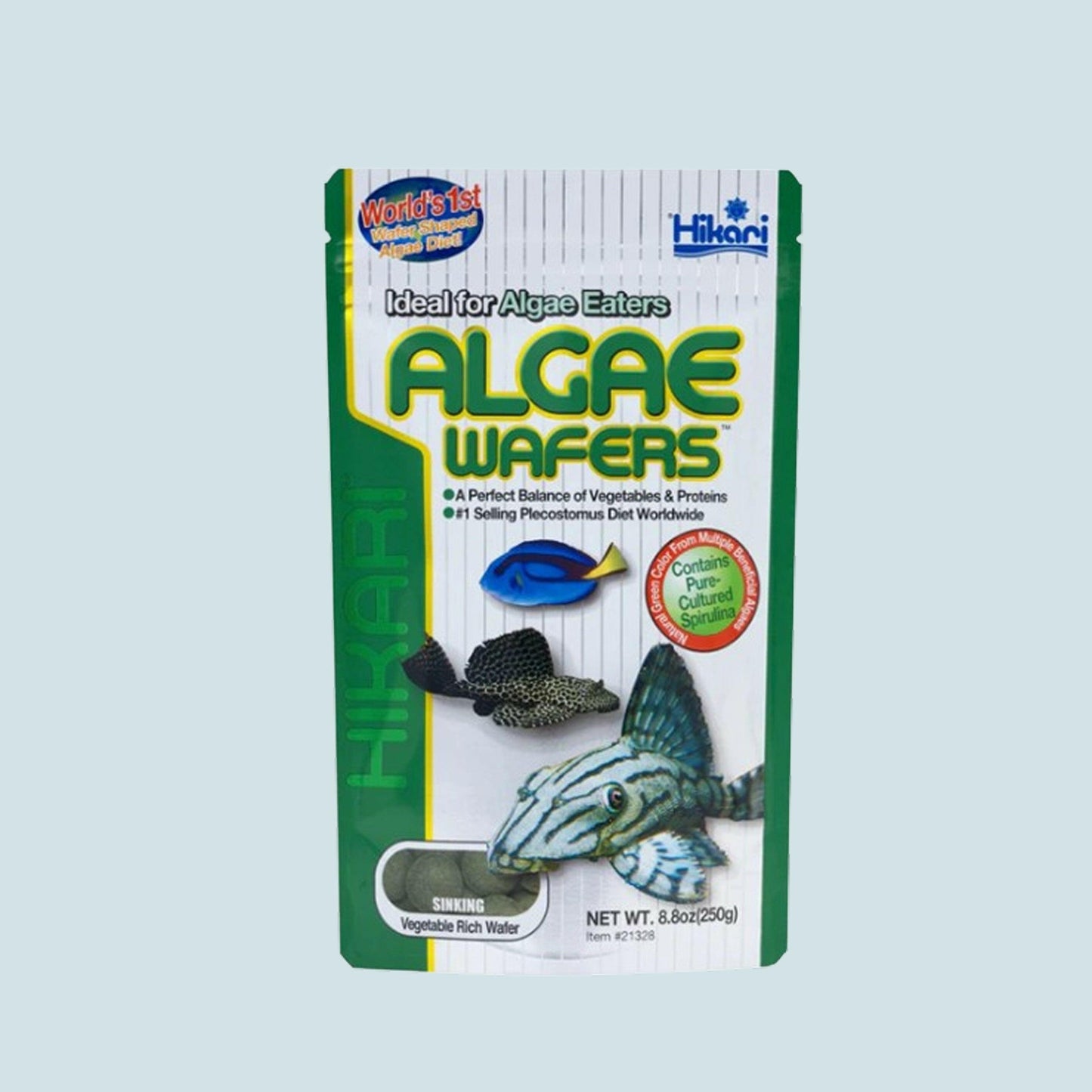 Hikari Algae Wafers – Premium Sinking Food for Plecos and Bottom Feeders (82g).