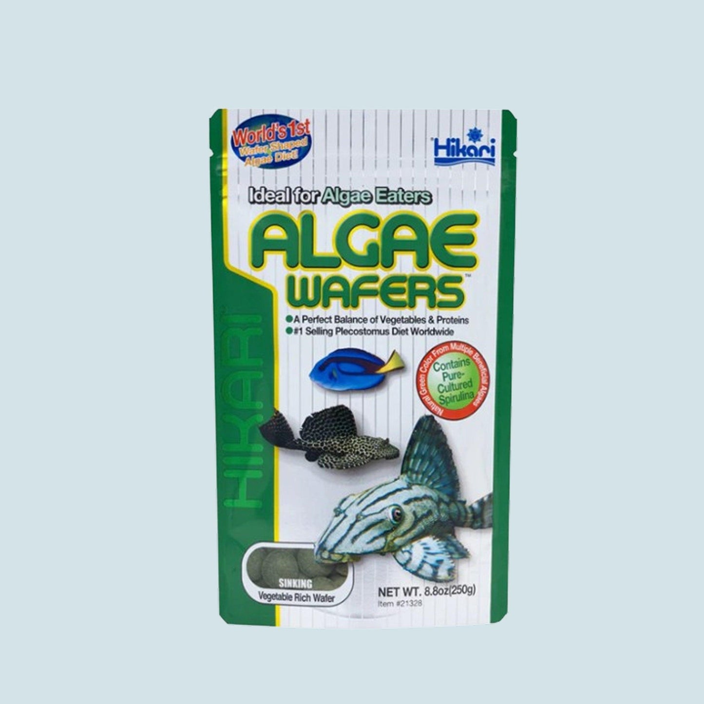 Hikari Algae Wafers – Premium Sinking Food for Plecos and Bottom Feeders (82g).