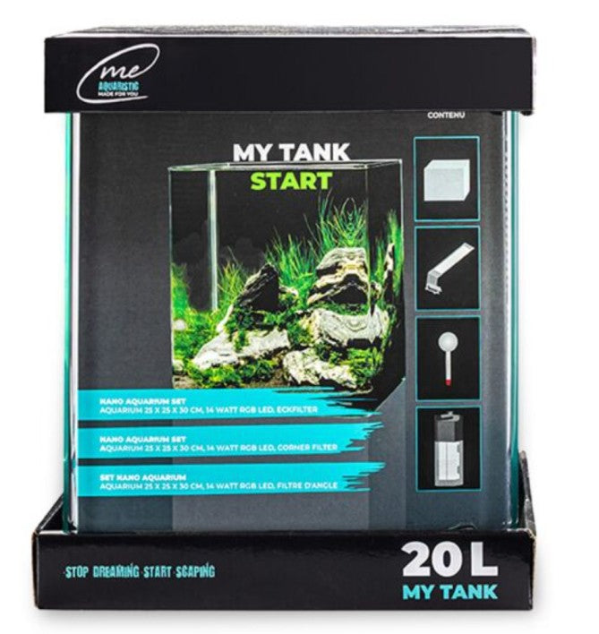 Me My Tank 20 L Start – Nano Aquarium Set with Chihiros RGB Light and Filter