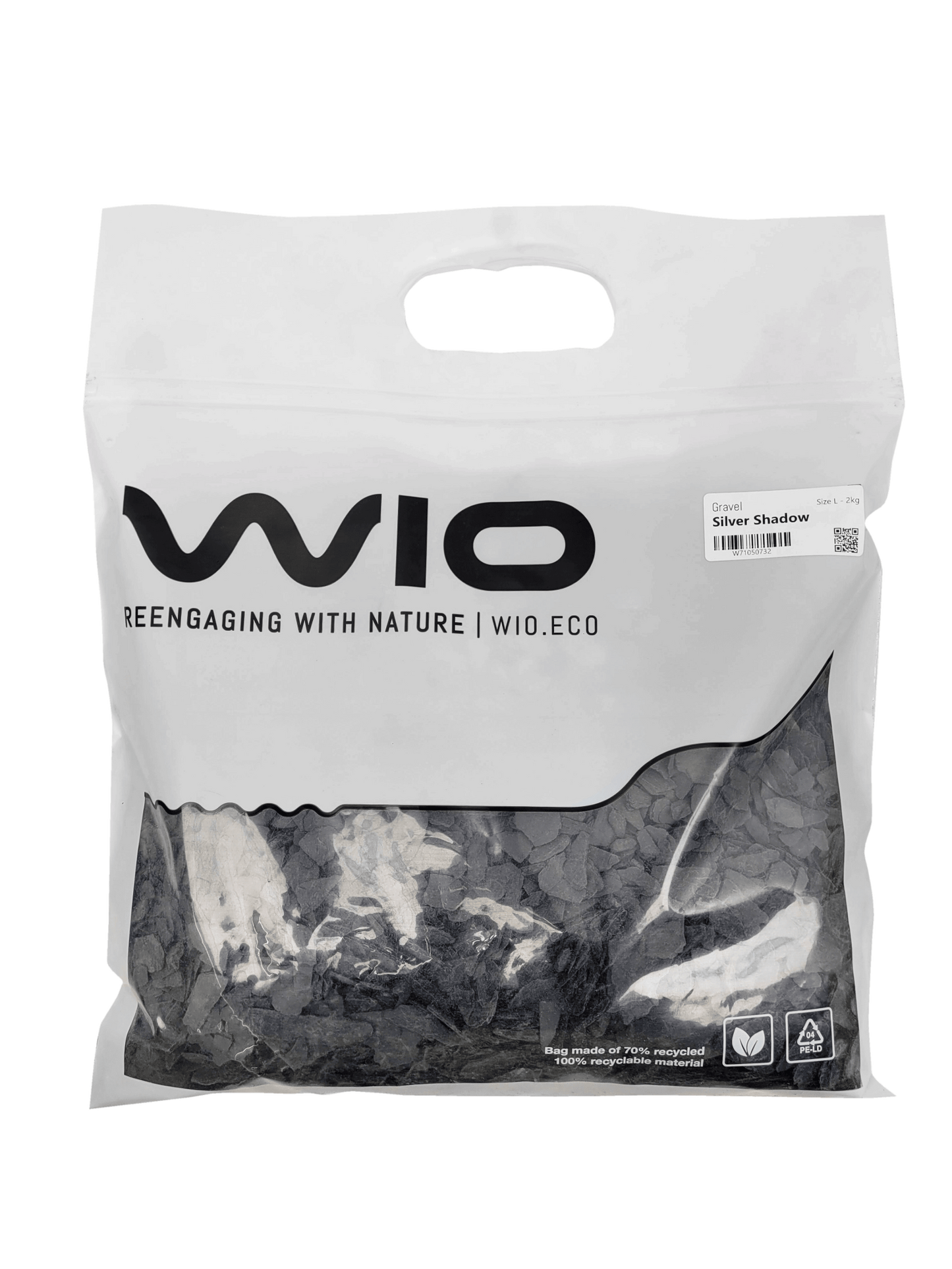 WIO Silver Shadow Gravel Mix2 - Dramatic Dark Gravel for Aquariums & Terrariums.