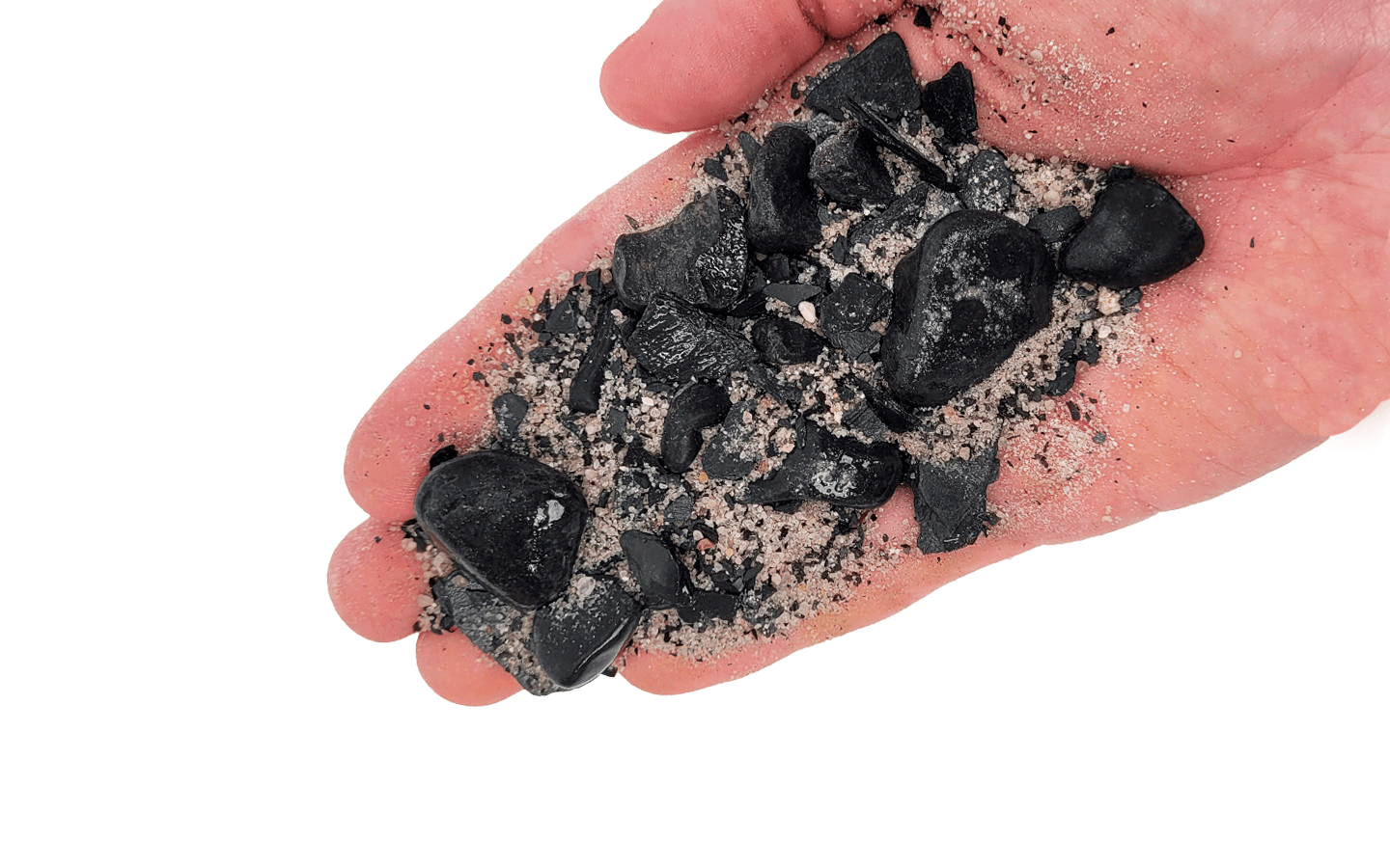 WIO Ibon Riverbed Mix2 - High-Contrast Substrate for Aquatic and Terrarium Environments.