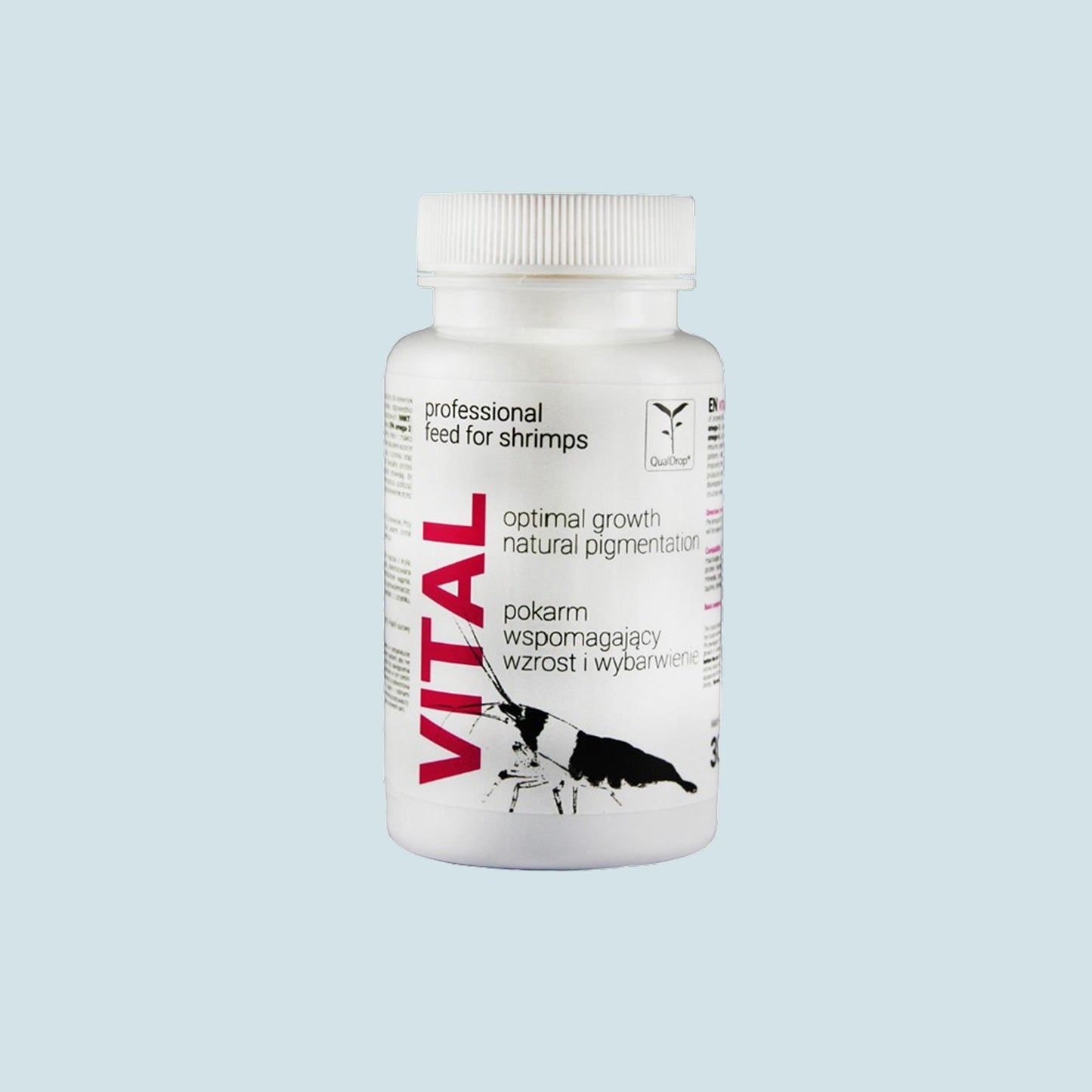 Qualdrop VITAL – Shrimp Food for Optimal Growth & Natural Coloration.