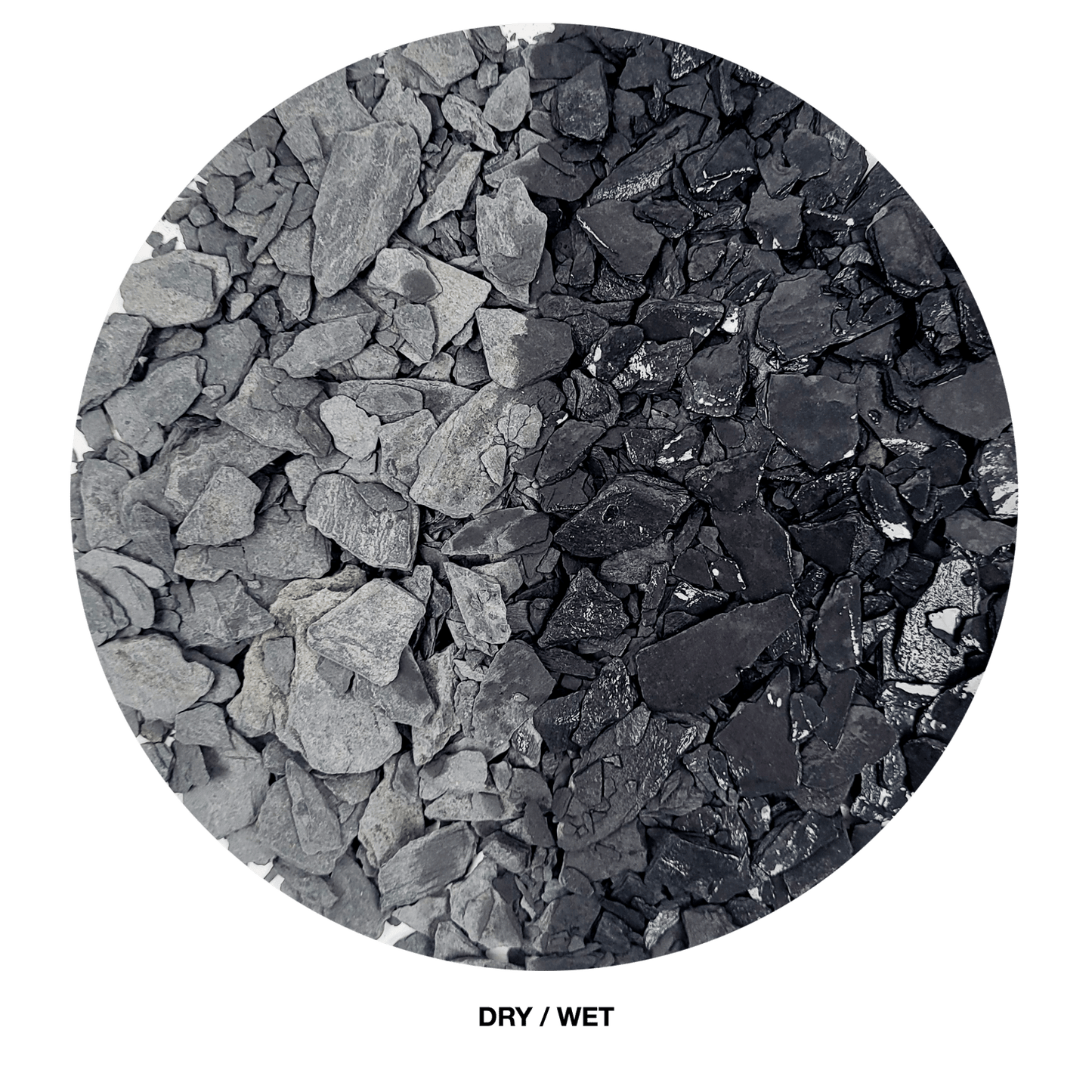 WIO Silver Shadow Gravel Mix2 - Dramatic Dark Gravel for Aquariums & Terrariums.
