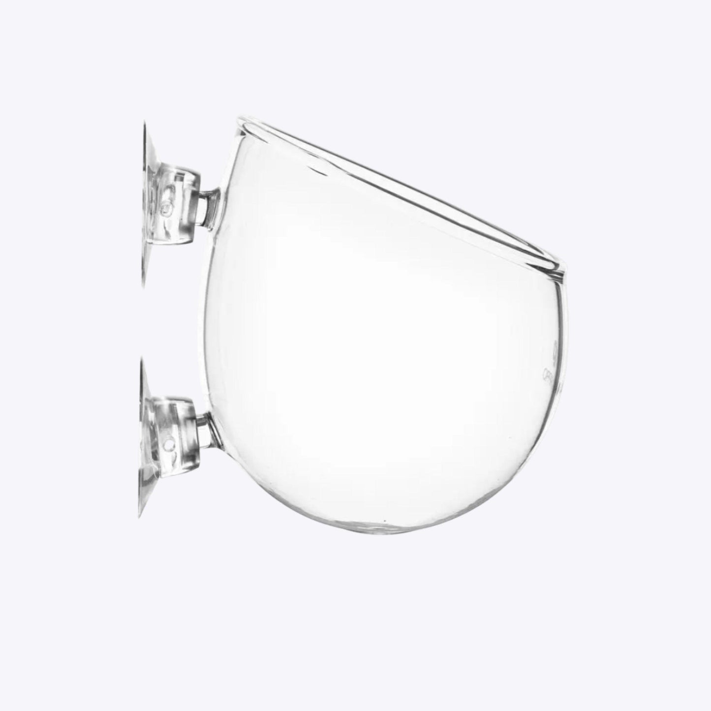 Clear glass plant vase for aquarium displaying aquatic plants in aquascape setup