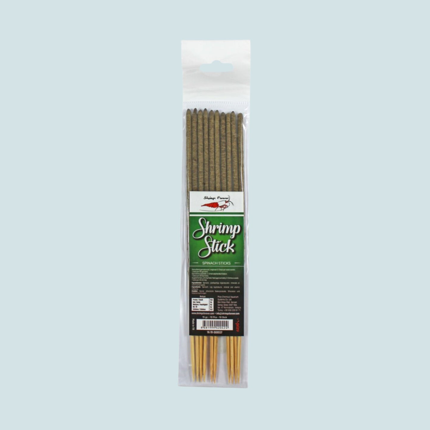 Shrimp Lolly Mix 10 pcs – Natural Feeding Sticks for Shrimp