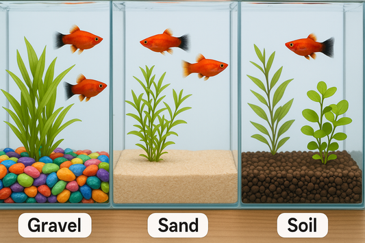 Comparison of aquarium soil, gravel, and sand – pros and cons