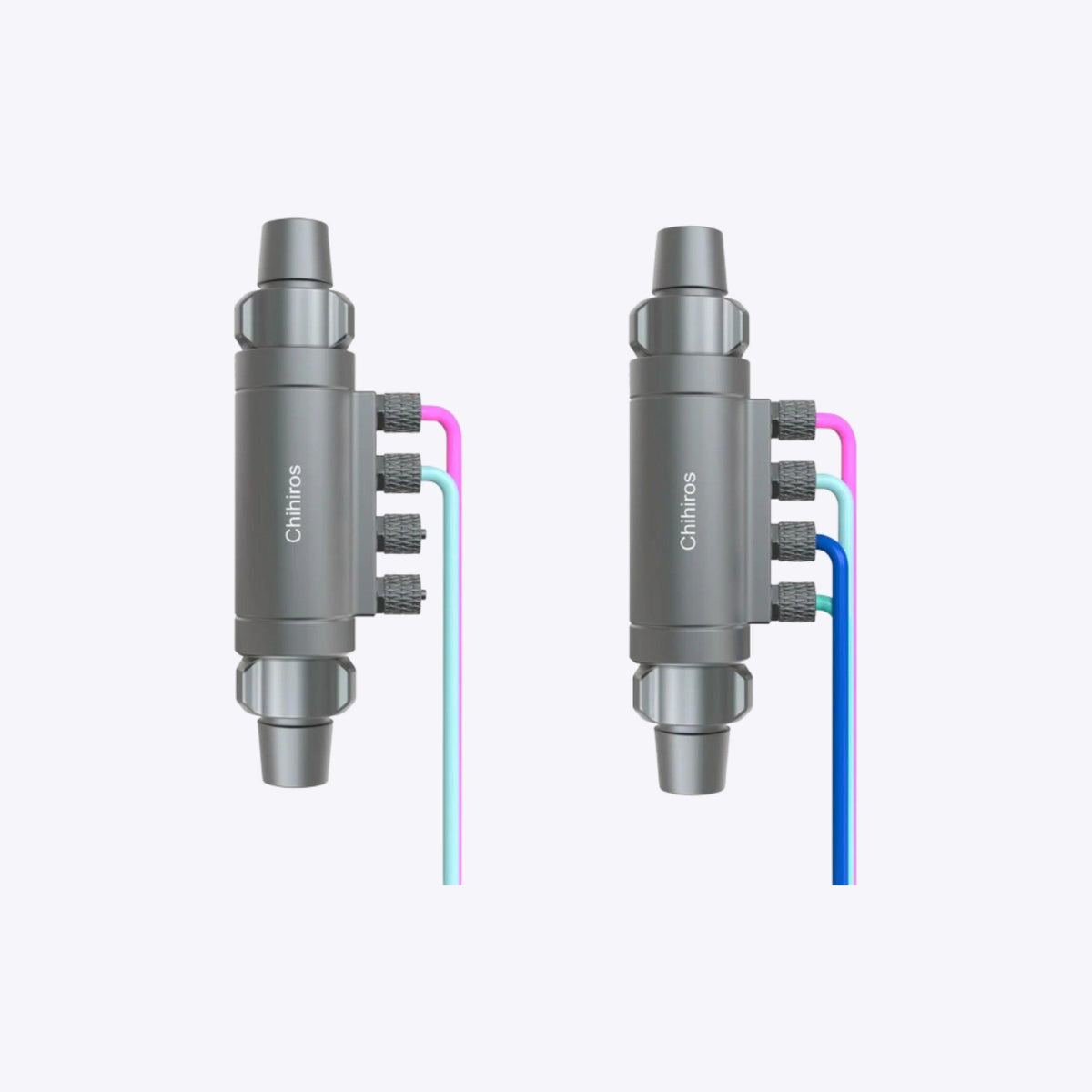 Chihiros Dosing Flow Adapter 16/22mm – installed on aquarium hose