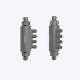 Chihiros Inline Dosing Flow Adapter 12/16mm – installed on aquarium hose