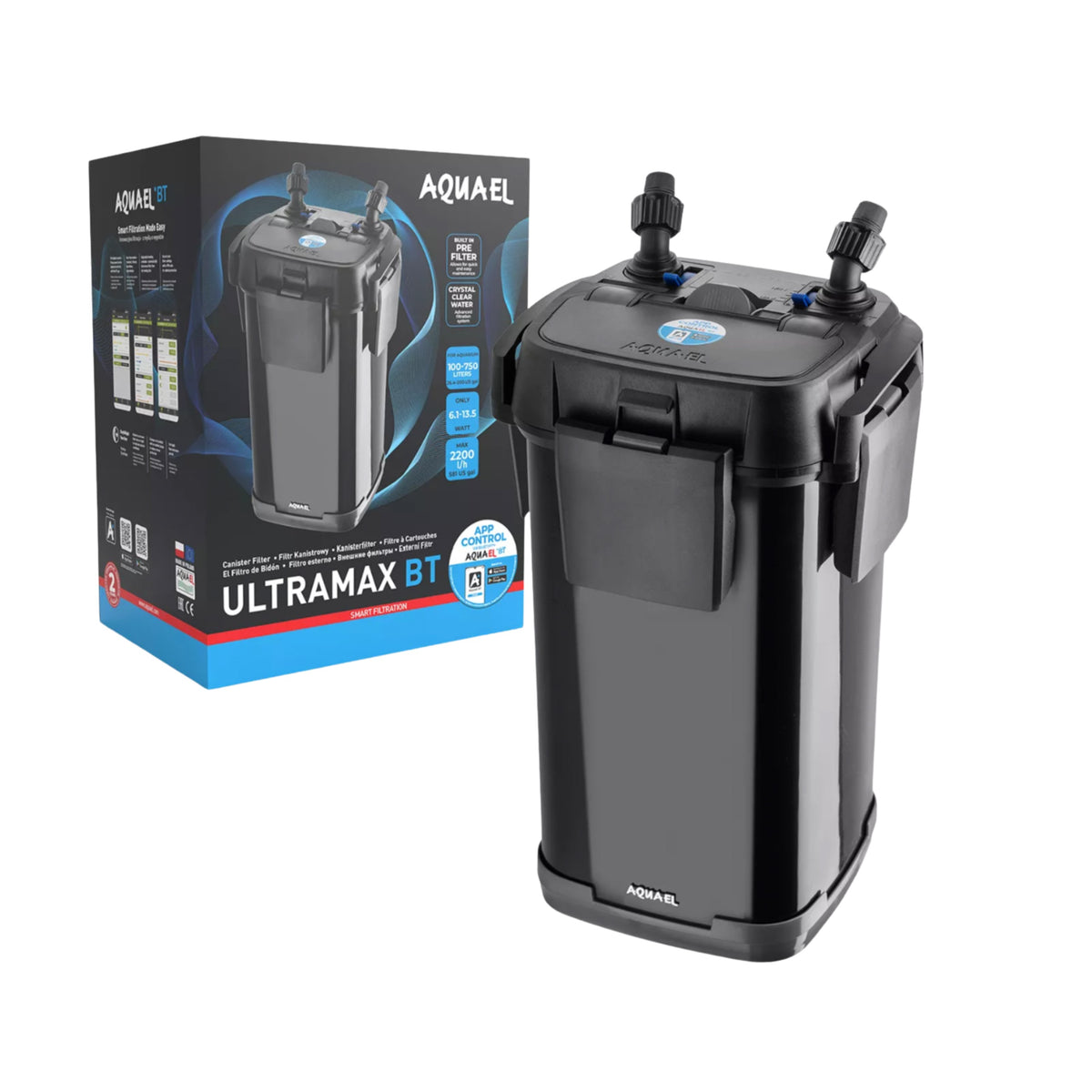 AquaEL Filter ULTRAMAX BT – Bluetooth External Canister Filter