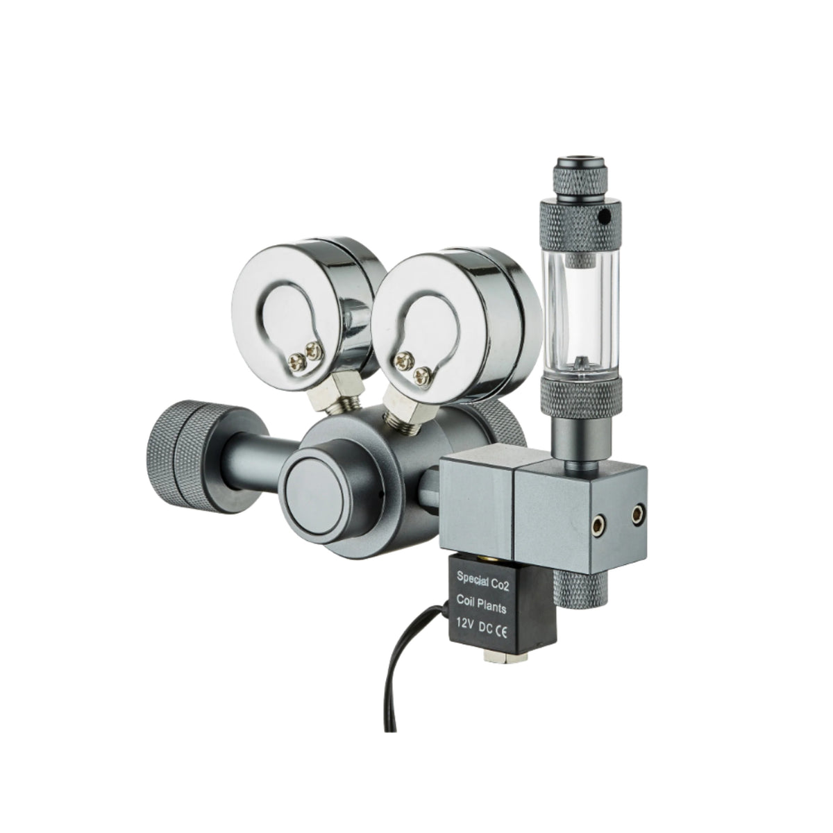 Chihiros CO2 Pressure Regulator PRO Limited Edition – gauge and needle valve detail