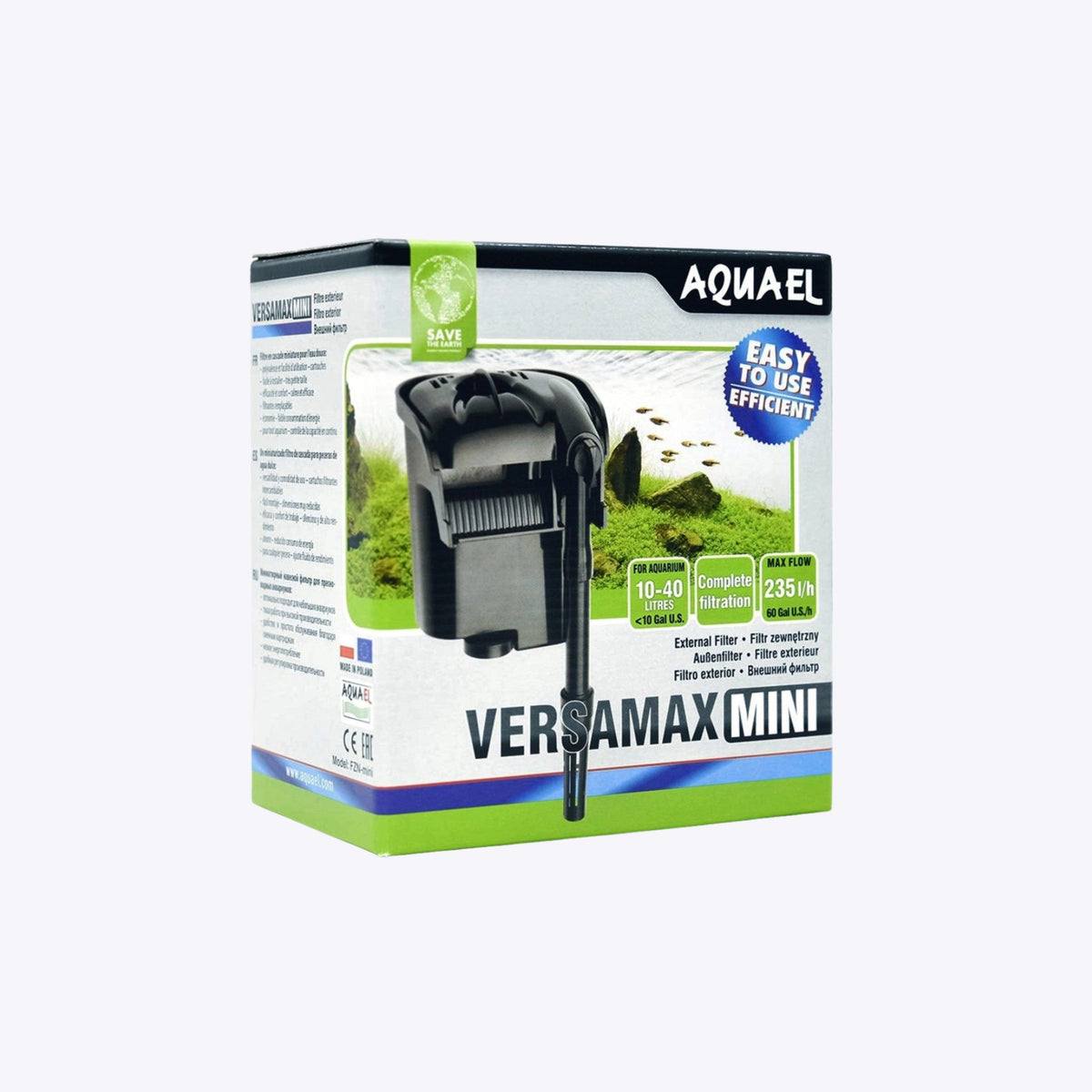 Aquael Versamax FZN Mini – hang-on filter for nano aquariums