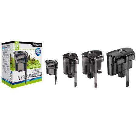 Aquael Versamax FZN Mini – installed on aquarium glass