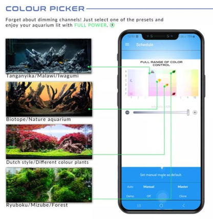 Светодиодна лампа ENTRIQ FXS.15AH – 15.6 см за покрити аквариуми