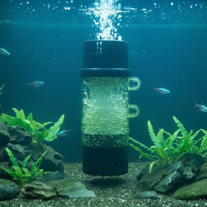 Ziss ZB-200 Moving Bed Filter for premium aquarium biological filtration with fish and plants