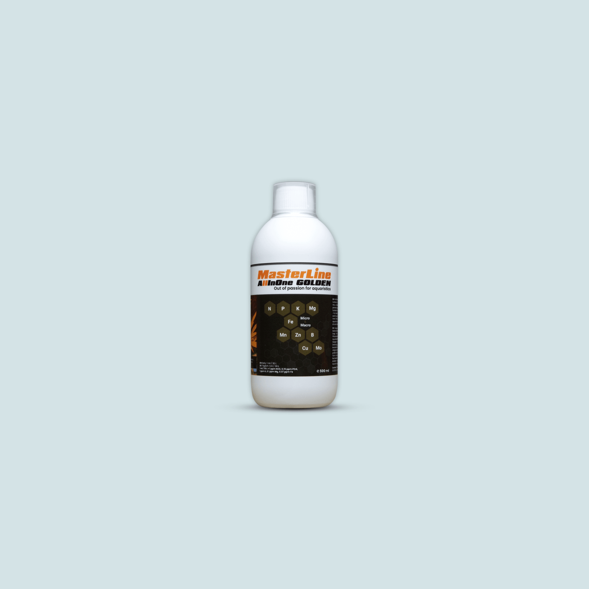 MasterLine All In One Golden complete liquid fertilizer bottle for planted aquariums