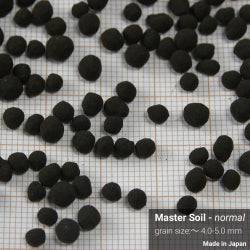 Closer look of Master Soil  grains, showing their size - Aquarium Boutique