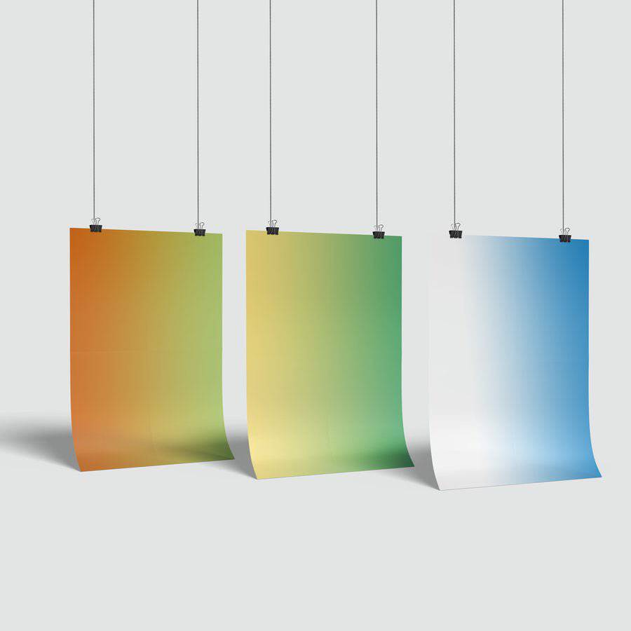 Colorful Gradient foil –  3 pcs set - Aquarium Boutique