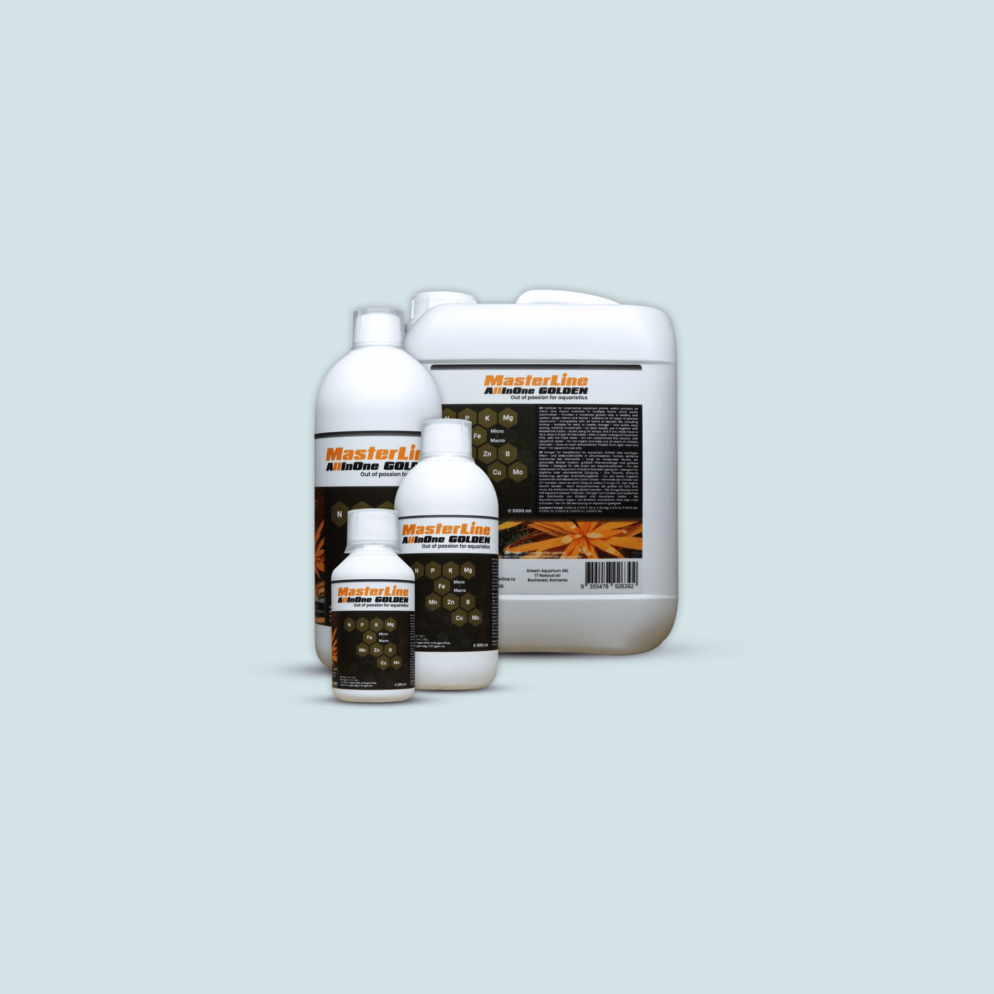 All-in-one aquarium fertilizer by MasterLine for vibrant planted tank growth