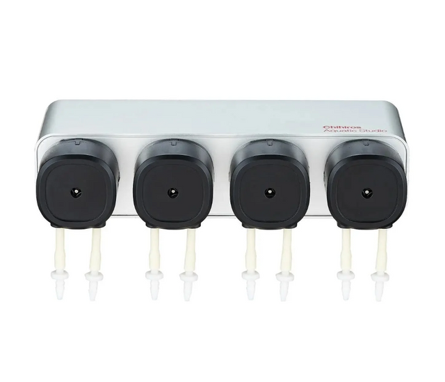 Chihiros 4-Channel Dosing Pump with four independent peristaltic dosing heads for automatic fertilizer and additive dosing in planted aquariums and reef tanks