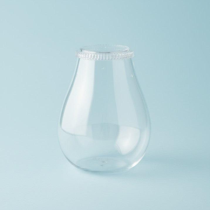 Chihiros Glass Pot Dew Shaped 3.25 L – elegant glass container for aquascaping and emersed plants