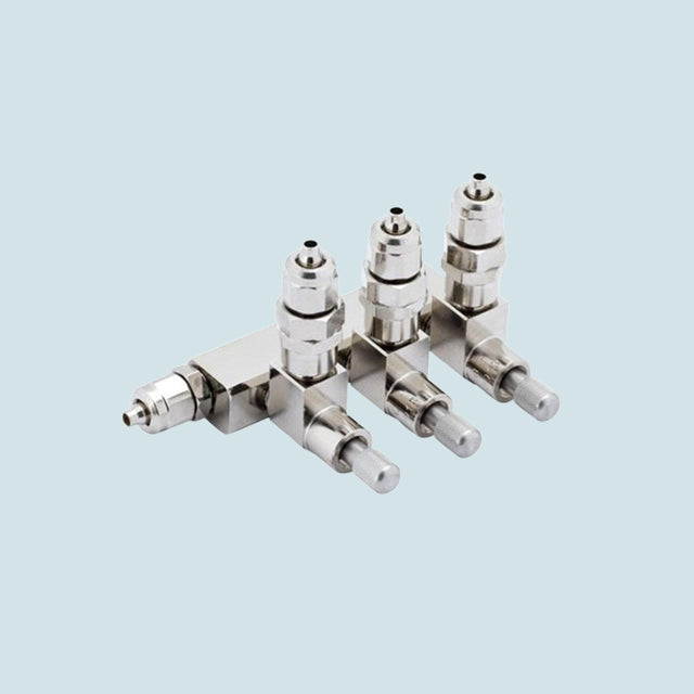 Oxyturbo 1-3 Way CO2 Splitter – distributes CO2 with needle and check valve